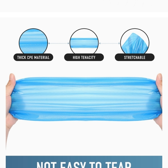 BUSELF Shoe Covers Blue Plastic - Picture 4 of 9